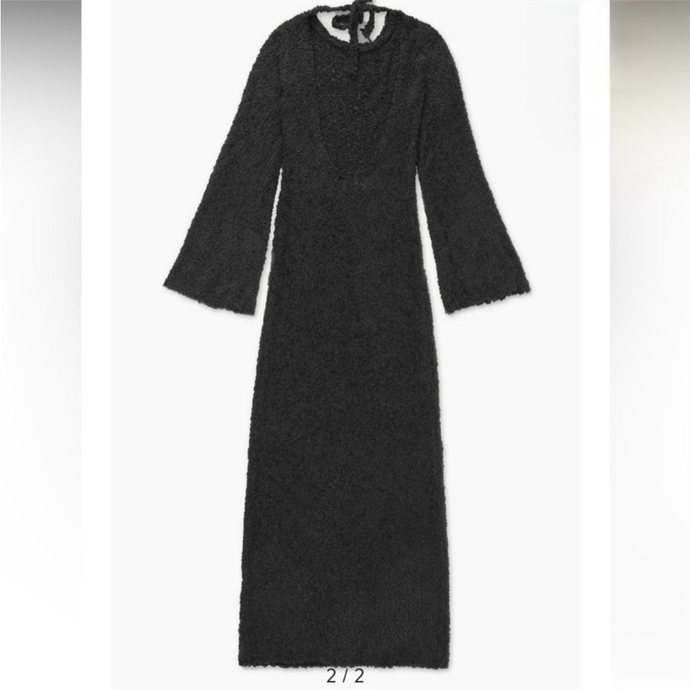 NWT Honor The Gift Knit Maxi Dress Black Size Large